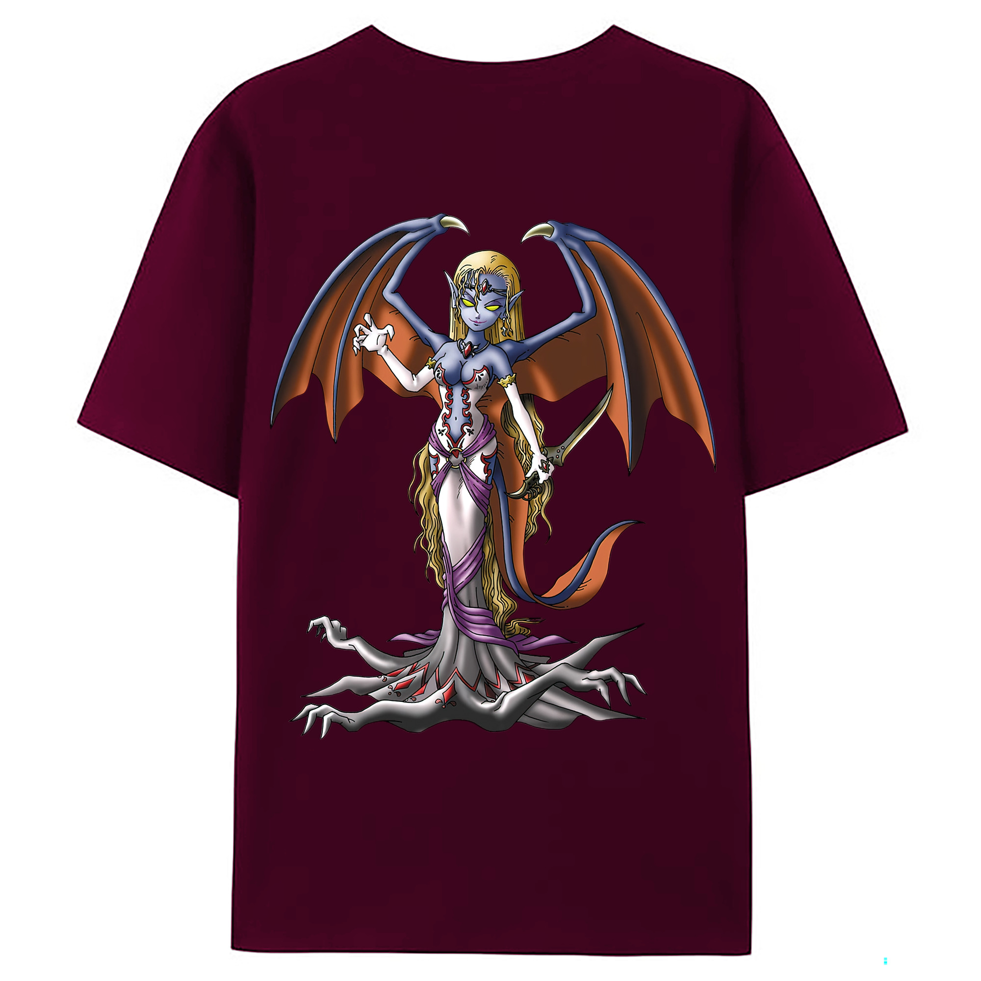 （画像用） ドラゴンクエスト Doragon Kuesuto Dragon Quest レディース半袖Tシャツ(バックプリント)